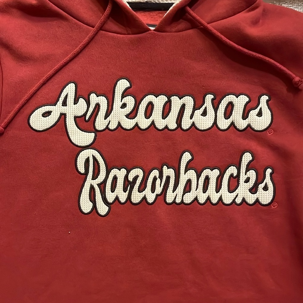 Colosseum Women’s Arkansas Razorbacks Pullover Hoodie Size L - Picture 2 of 7